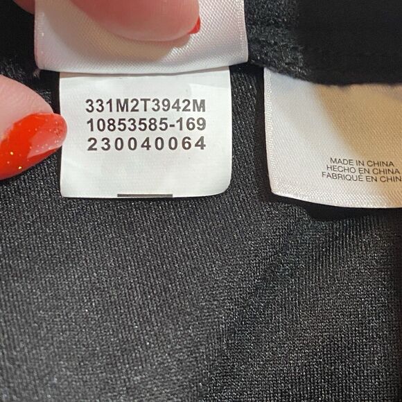 Nine West Pants Women 10 Black Trouser Sailor Nautical Corp Academia Gold Button - Picture 6 of 12